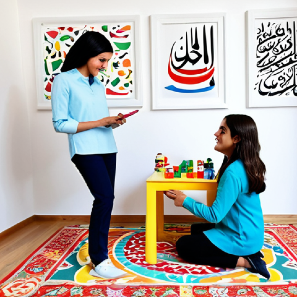 놀이치료사를 위한 최신 연구 트렌드 - **
"A professional female therapist, wearing modest, professional clothing, in a brightly lit and w...